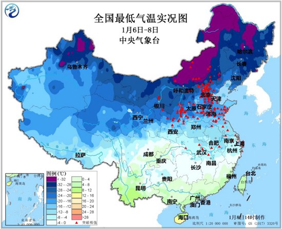 权威解读今年首场寒潮三大特点 40万平方公里国土降温超12℃ 2